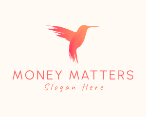 Hummingbird Gradient Paint logo design