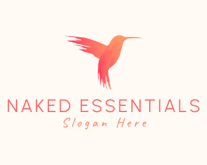 Hummingbird Gradient Paint logo design