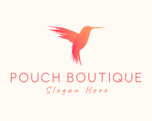 Hummingbird Gradient Paint logo design