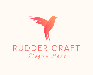 Hummingbird Gradient Paint logo design