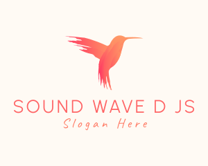 Hummingbird Gradient Paint logo design