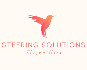 Hummingbird Gradient Paint logo design