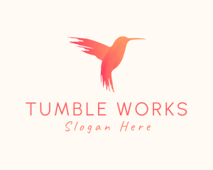 Hummingbird Gradient Paint logo design