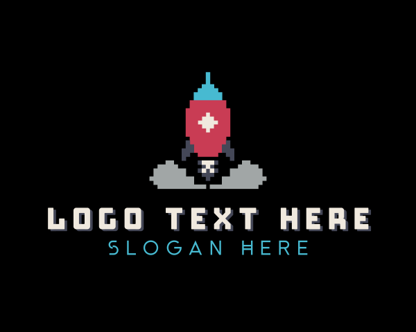 Pixelated logo example 1