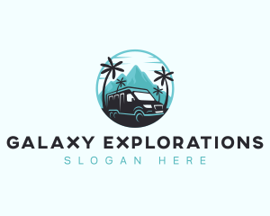 Travel Van Mountain logo design