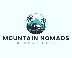 Travel Van Mountain logo design