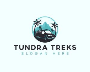 Travel Van Mountain logo design