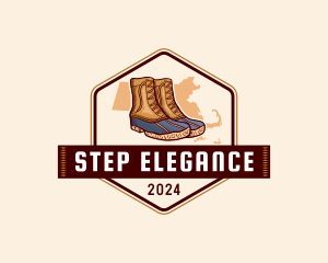 Massachusetts Boots Fashion logo design