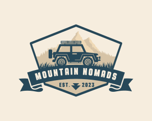 Travel Trip Jeep logo design