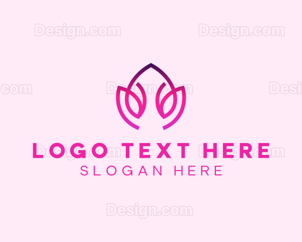 Orange Lotus Flower Spa Logo