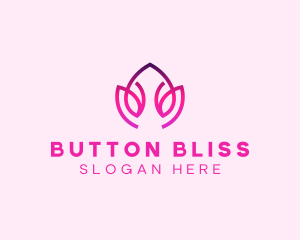 Orange Lotus Flower Spa  logo design