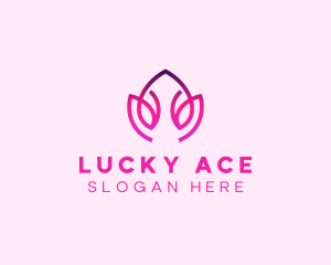 Orange Lotus Flower Spa  logo design