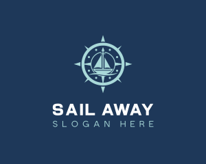 Nautical Compass Sailing logo design