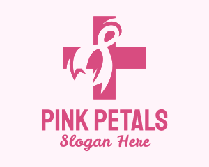 Breast Cancer Ribbon logo design