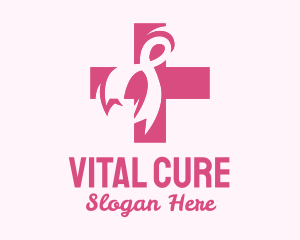 Breast Cancer Ribbon logo design