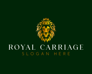 Lion Royal Crown logo design