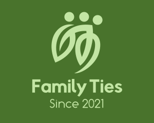 Organic Family Leaf logo design