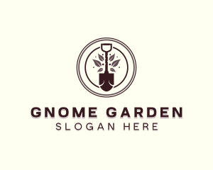 Plant Shovel Gardening logo design