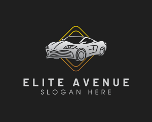 Silver Car Automobile logo design