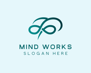Mental Brain Infinity logo design