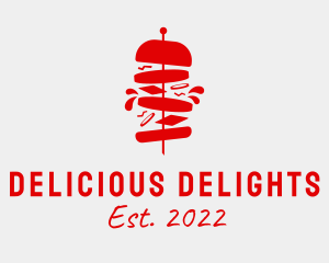 Burger Food Stall  logo design