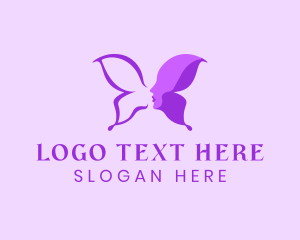 Beauty Trend Butterfly Lady Logo