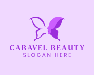 Beauty Trend Butterfly Lady logo design