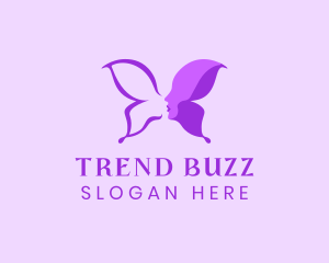 Beauty Trend Butterfly Lady logo design