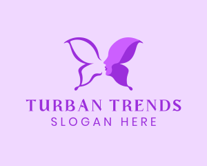 Beauty Trend Butterfly Lady logo design