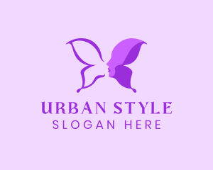 Beauty Trend Butterfly Lady logo design