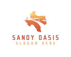 Texas desert Map logo