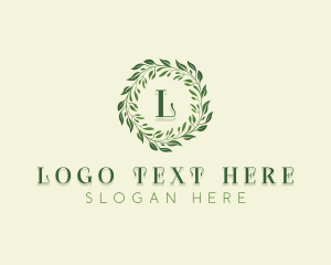 Organic Botanical Wreath logo