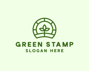 Green Seedling  Farm logo design