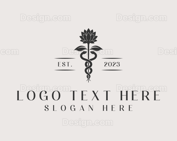 Flower Garden Snake Logo