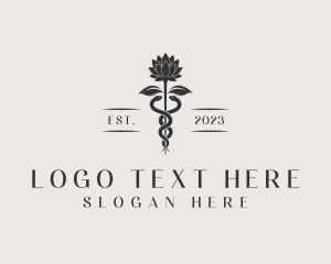 Flower Garden Snake Logo