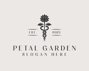 Flower Garden Snake logo design