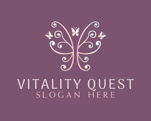 Feminine Butterfly Wings logo