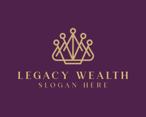 Finance Crown Wealth  logo design