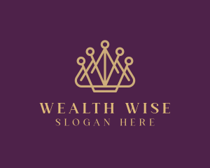 Finance Crown Wealth  logo design