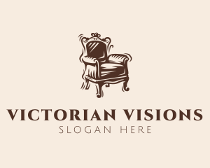 Rustic Victorian Chair logo design