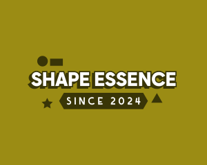 Kiddie Playful Shape Text logo