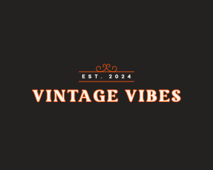 Retro Vintage Business logo design