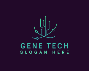 Biotech Genes Technology logo design