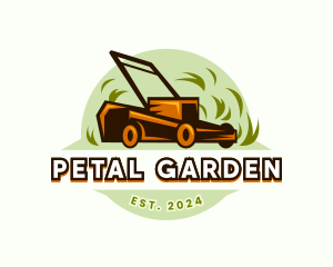 Yard Lawn Mowing logo design