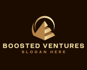 Modern Business Pyramid logo design