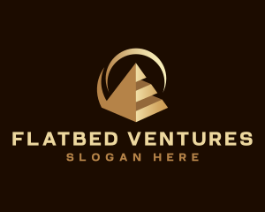 Modern Business Pyramid logo design