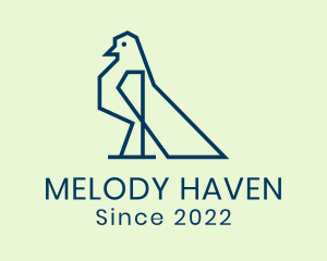 Blue Pigeon Bird logo
