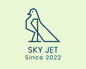 Blue Pigeon Bird logo