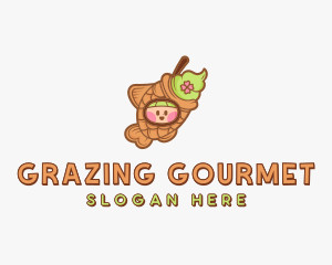 Gourmet Taiyaki Dessert  logo design