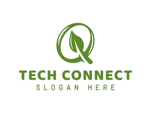 Green Leaf Q logo